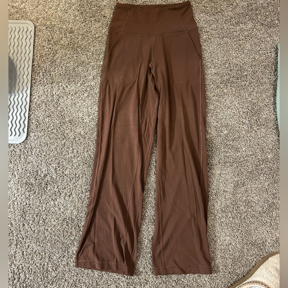 NWT lululemon align wide leg pant brown